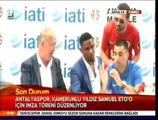 Samuel Eto'o imzayı attı!