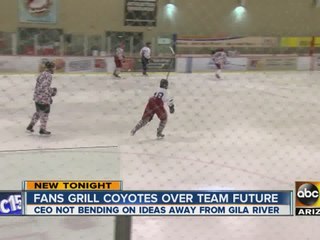 Fans grill Arizona Coyotes over team's future