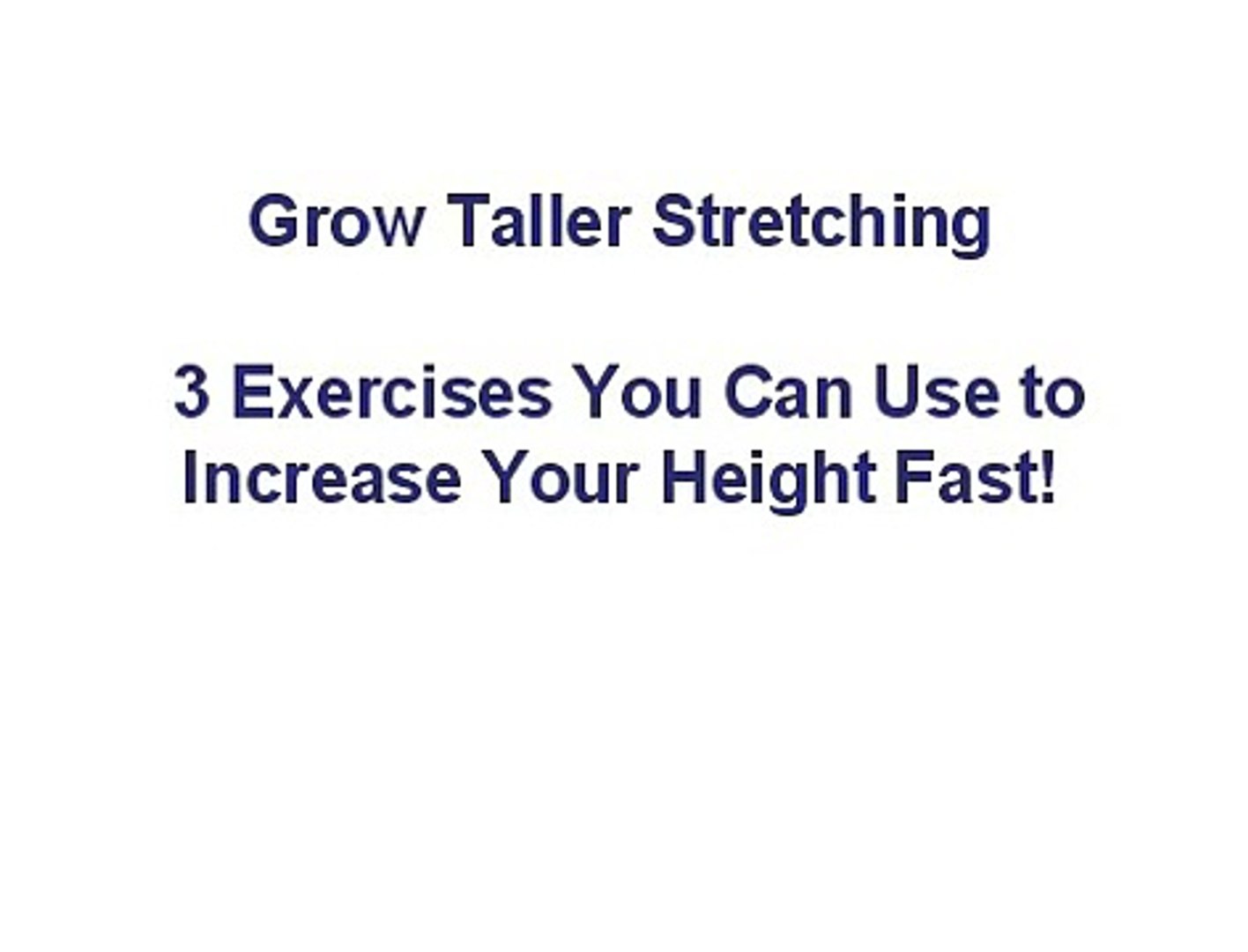 3 Exercises You Can Use to Increase Your Height Fast