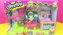 Peppa Pig Shops for Shopkins with Frozen Elsa and Anna Dollsa at the Small Mart Store DisneyCarToys
