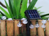 New Innoo Tech Solar Globe String Lights 30 Led White Crystal Ball Patio Lights for  Product images