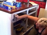 How to paint a kitchen cabinet, Affordable Creations, by Teresa Small