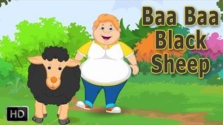 Baa Baa Black Sheep Nursery Rhyme with Lyrics - Cartoon Animation Rhymes & Baby Songs