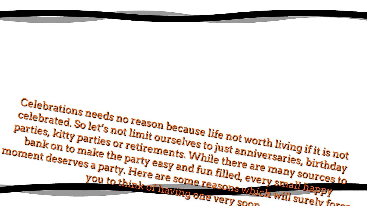 Party Bash With Best Of Decors And Party Themes