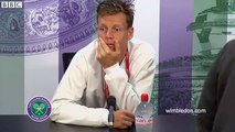 Berdych énervé par un journaliste mal informé (Wimbledon)
