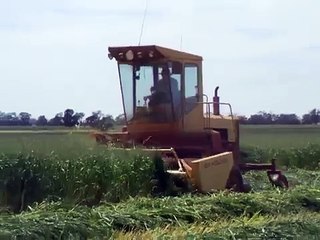 New Holland 1495 haybine working