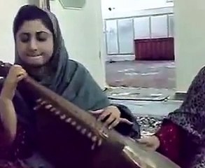 Pathan Beautiful Girl Playing Rabab