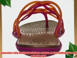 Crocs Women's Huarache Fuchsia/Bronze Flip Flops 14122-6K2-500 8 UK