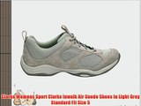 Clarks Womens Sport Clarks Inwalk Air Suede Shoes In Light Grey Standard Fit Size 5