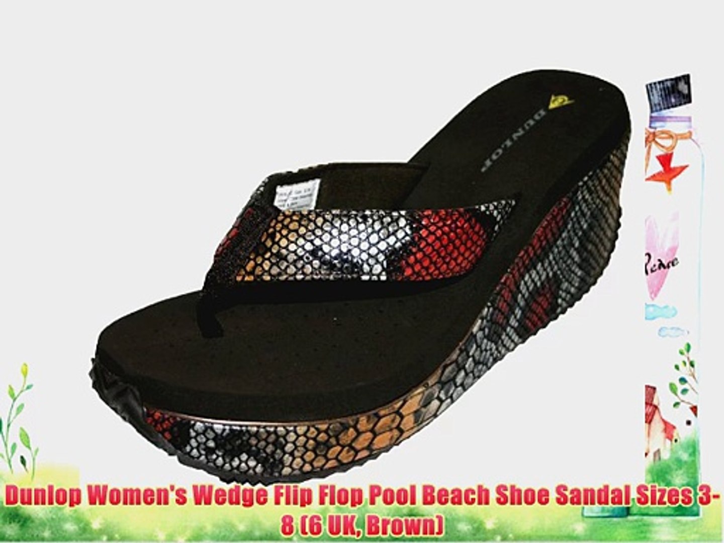 dunlop wedge flip flops