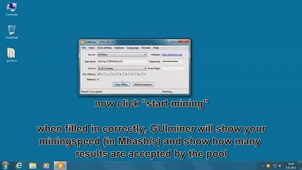 Bitcoin mining with GUIminer tutorial - easy!