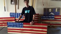 DIY American Flag Pallet