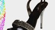 Unze Evening Sandals Womens Flip-flops L18237W Black 4 UK