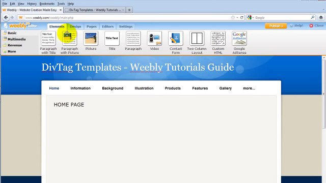 How To Change Weebly Navigation Menu Bar - Weebly Tutorials, Tips & Tricks (DivTagTemplates.com)