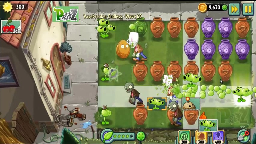 Plants vs Zombies 2 Vasebreaker Endless 60 Cleared ! New Record ! - video  Dailymotion