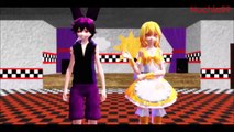 [MMD x FNAF] Chica has too much pizza ( DL)