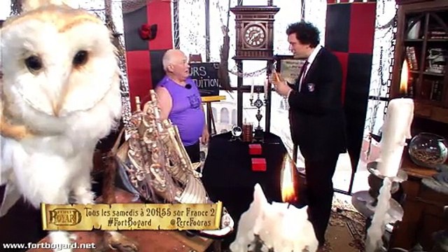 Fort Boyard 2015 : extrait de Thierry Olive dans la Boyard Academy (Cours de magie) face au magicien Éric Antoine