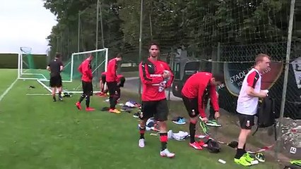 Stage de Dinard : Dédicaces à l'issue de l'entraînement.