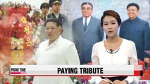 N. Korean leader pays tribute to late grandfather and regime founder