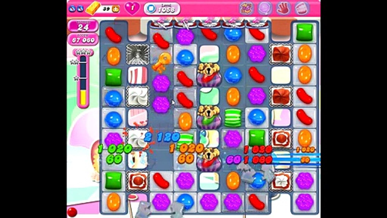 Candy Crush Saga level 1058