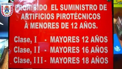 Consejos sobre la utilización de cohetes y petardos