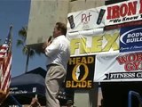 Arnold Schwarzenegger Introduces Joe Weider at Muscle Beach