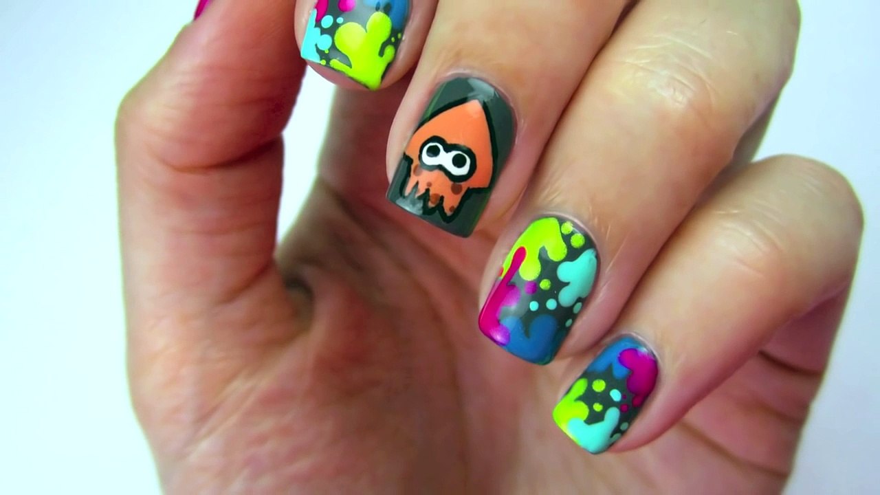 Splatoon Nail Art Nerd Nail Series