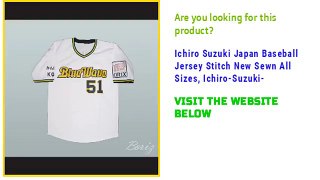 Ichiro Suzuki Japan Baseball Jersey Stitch New Sewn All Sizes