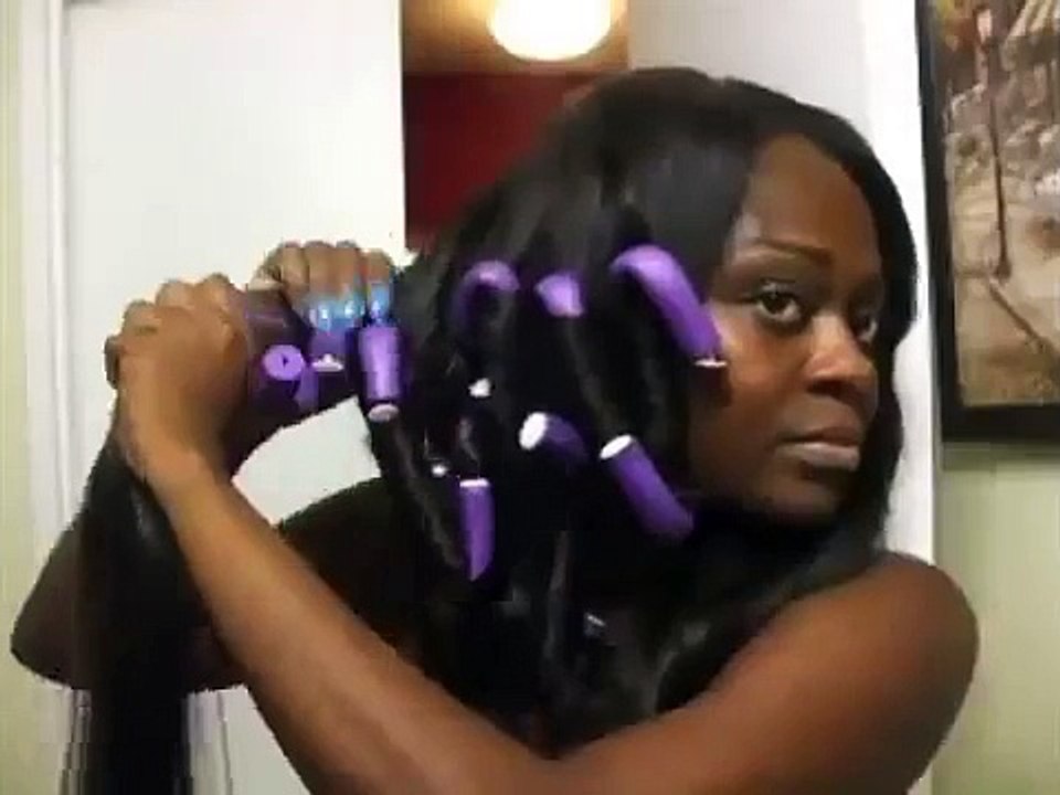 Hair Tutorial Beautiful Bouncy Curls Using Flexi Rods Bendy Rollers