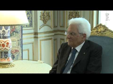 Roma - Mattarella incontra l'Avv Scalia Giudice della Corte Suprema USA (07.07.15)