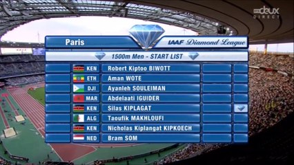 1500m H - DL Paris Saint-Denis (04-07-2015), MPM de Kiplagat