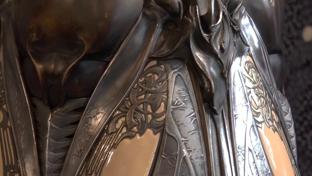 Live rennes enchères 22 06 2015 Jules Auguste HABERT-DYS  1850-1928 Le vase Les Cigales.