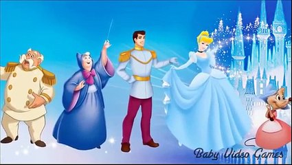 Disney princess Cinderella Kids Songs Nursery Rhymes | Daddy finger family cartoon song