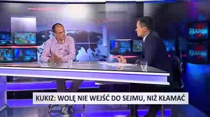 "Wolę nie wejść do Sejmu niż kłamać" - Paweł Kukiz (08.07.2015)