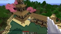 Minecraft - Japanese Pagoda with Zen Garden and Bridge