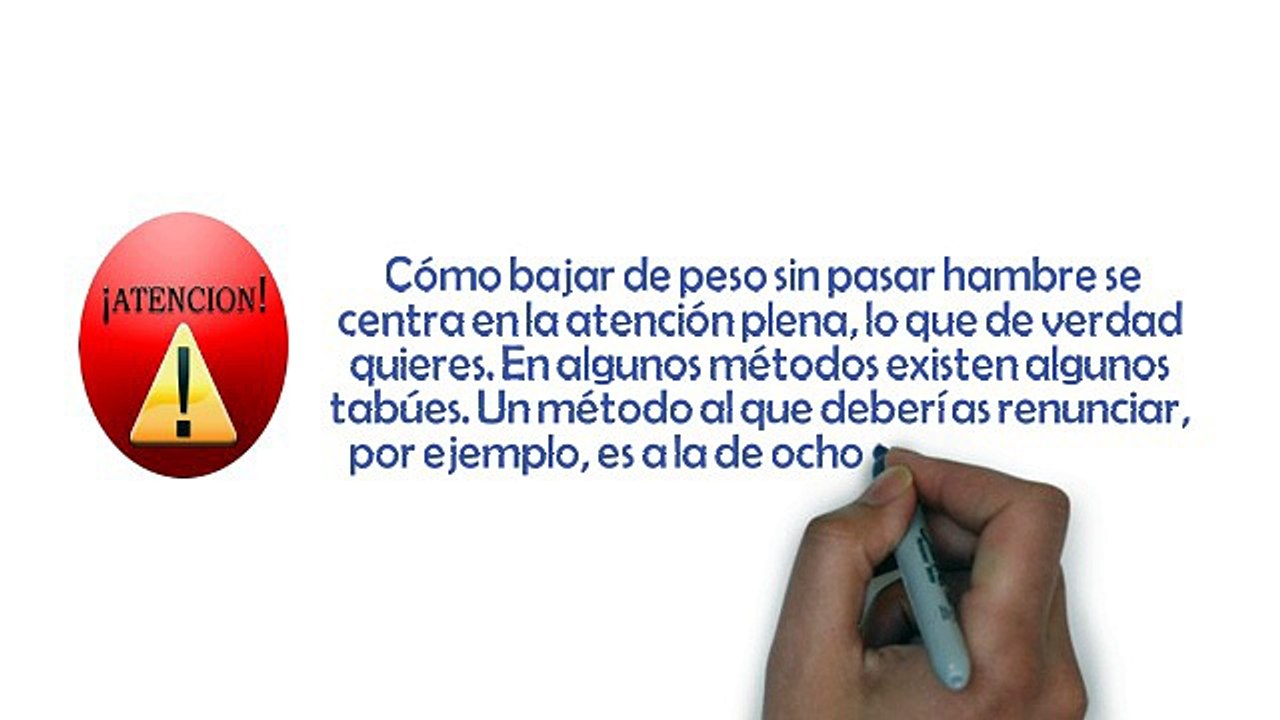 Cómo Bajar De Peso Sin Pasar Hambre?