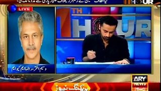 ARY 11TH Hour Waseem Badami with MQM Waseem Akhtar (07 July 2015)