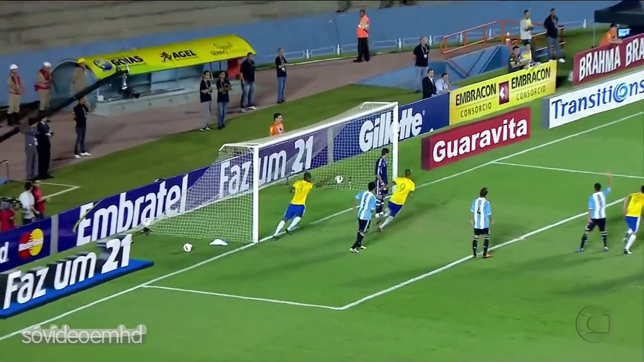 Gols - Brasil 2 x 1 Argentina - Superclássico das Américas 2012 - 19/09/2012 - Globo HD