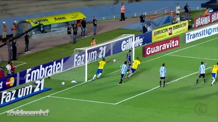 Gols - Brasil 2 x 1 Argentina - Superclássico das Américas 2012 - 19/09/2012 - Globo HD