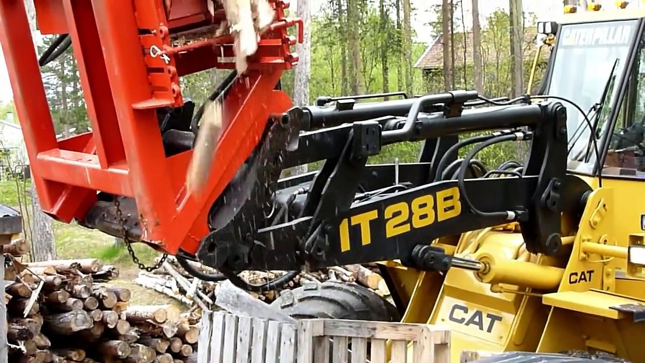 Wheel loader Firewood processor