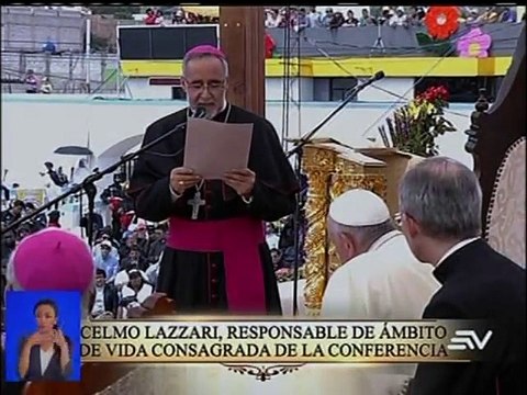 Papa Francisco visita el santuario de El Quinche
