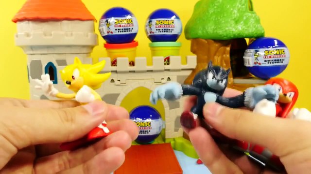 Play Doh Sonic The HedgeHog Surprise Eggs Peppa Pig Flying Olaf Disney Frozen by DCTC