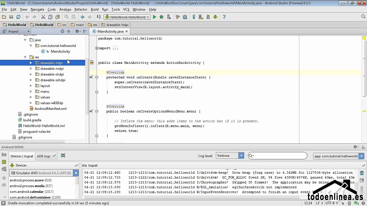 01.06 Estructura de un proyecto en Android
