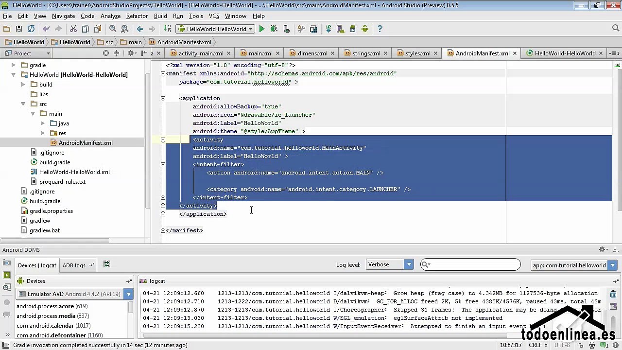 01.07 El manifiesto de Android