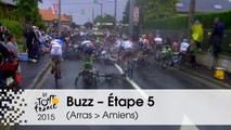 Buzz du jour / Buzz of the day - Chutes à répétition / Several Crashes - Étape 5 (Arras Communauté Urbaine > Amiens Métropole) - Tour de France 2015