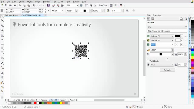 CorelDRAW® Graphics Suite X7 - New QR code generator
