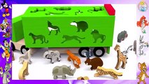 Los animales salvajes para niños. Dibujos animados educativos en español. Learn Spanish