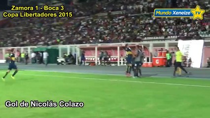 Segundo gol de Colazo a Zamora _Copa Libertadores 2015