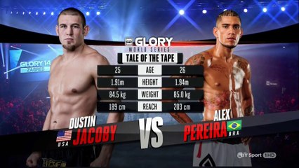 Dustin Jacoby - Alex Pereira GLORY 14 Zagreb (Bilgehan Demir Anlatımı)
