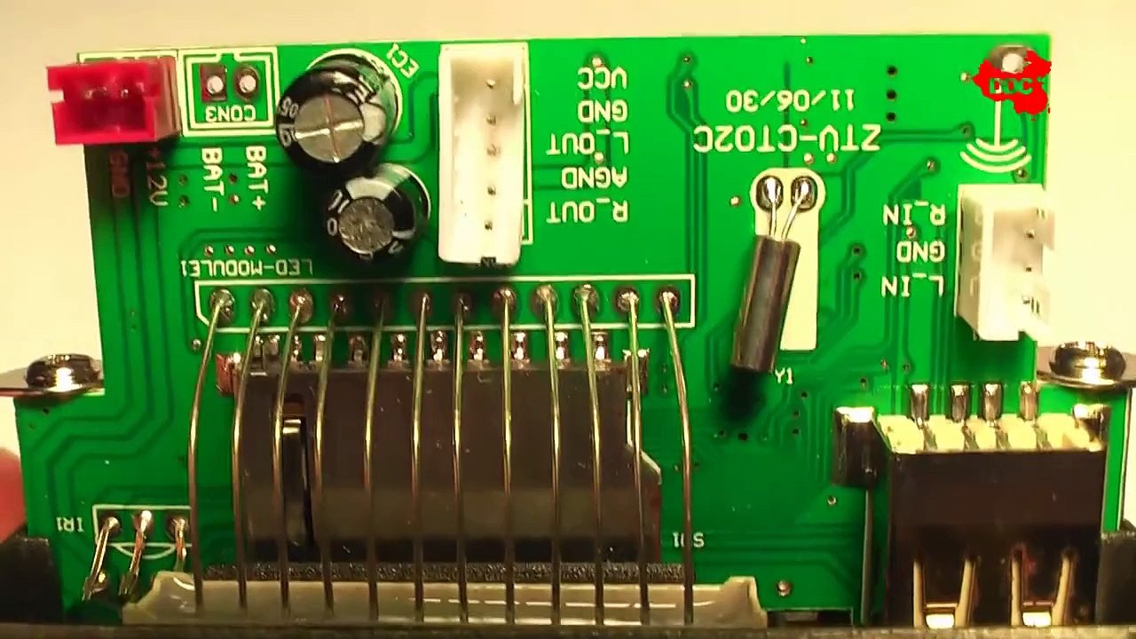 DDC - 1.0" LED Car MP3 Player Module FM USB Mini SD Remote (12V) - Connection and how it works